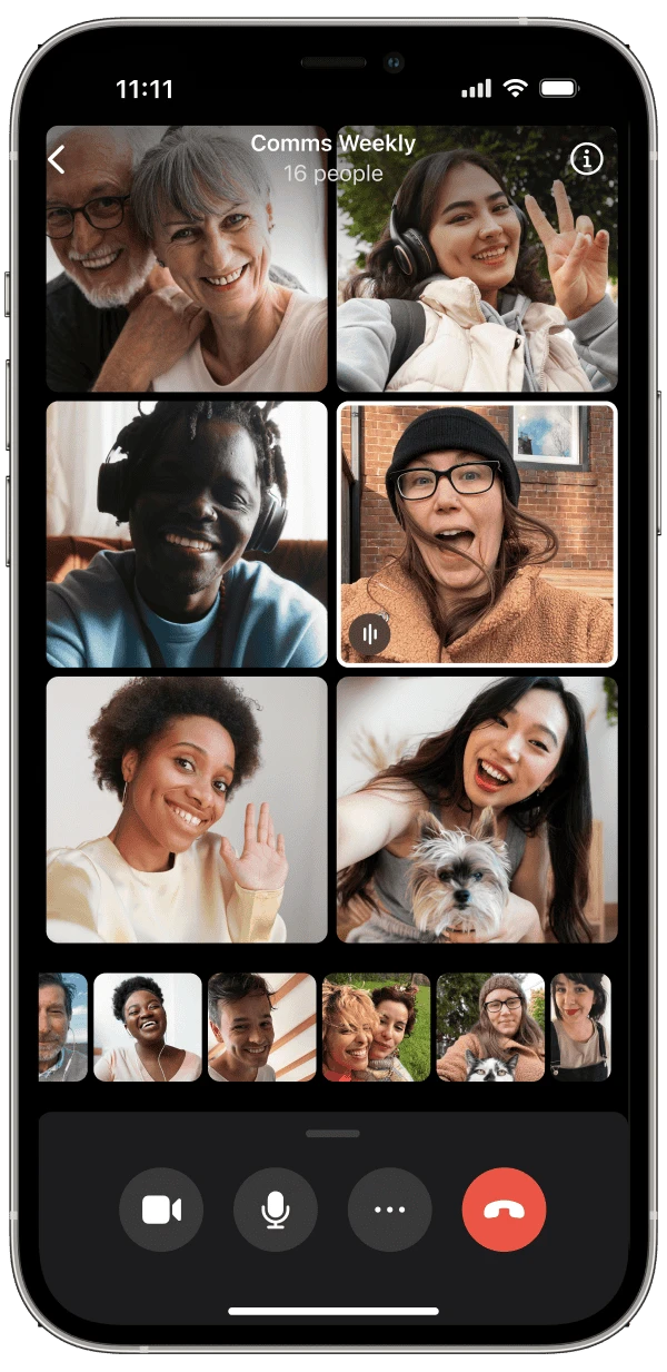 Signal 视频通话界面展示